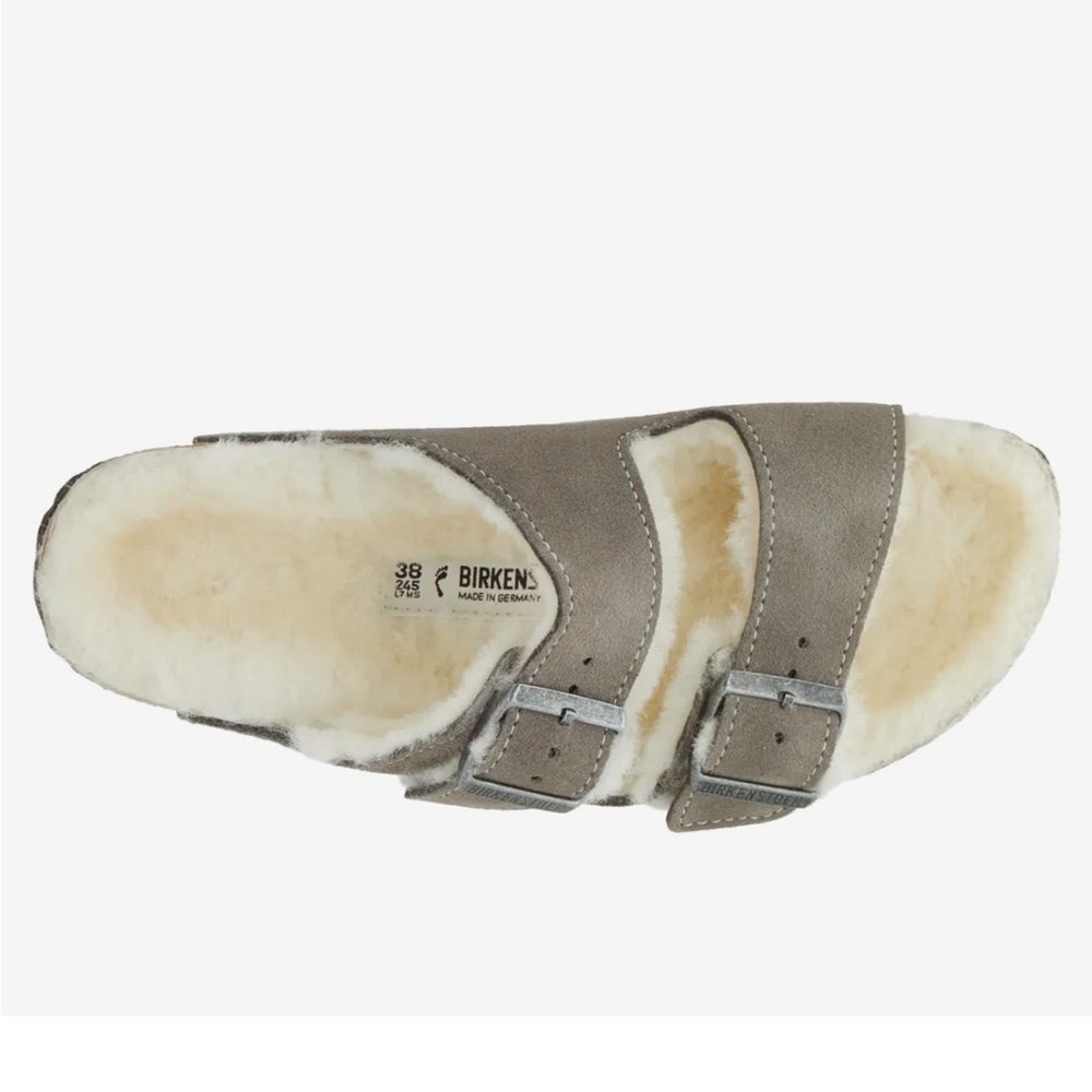 NWOT Birkenstock Arizona Shearling Slide Sandal - Women's size 40